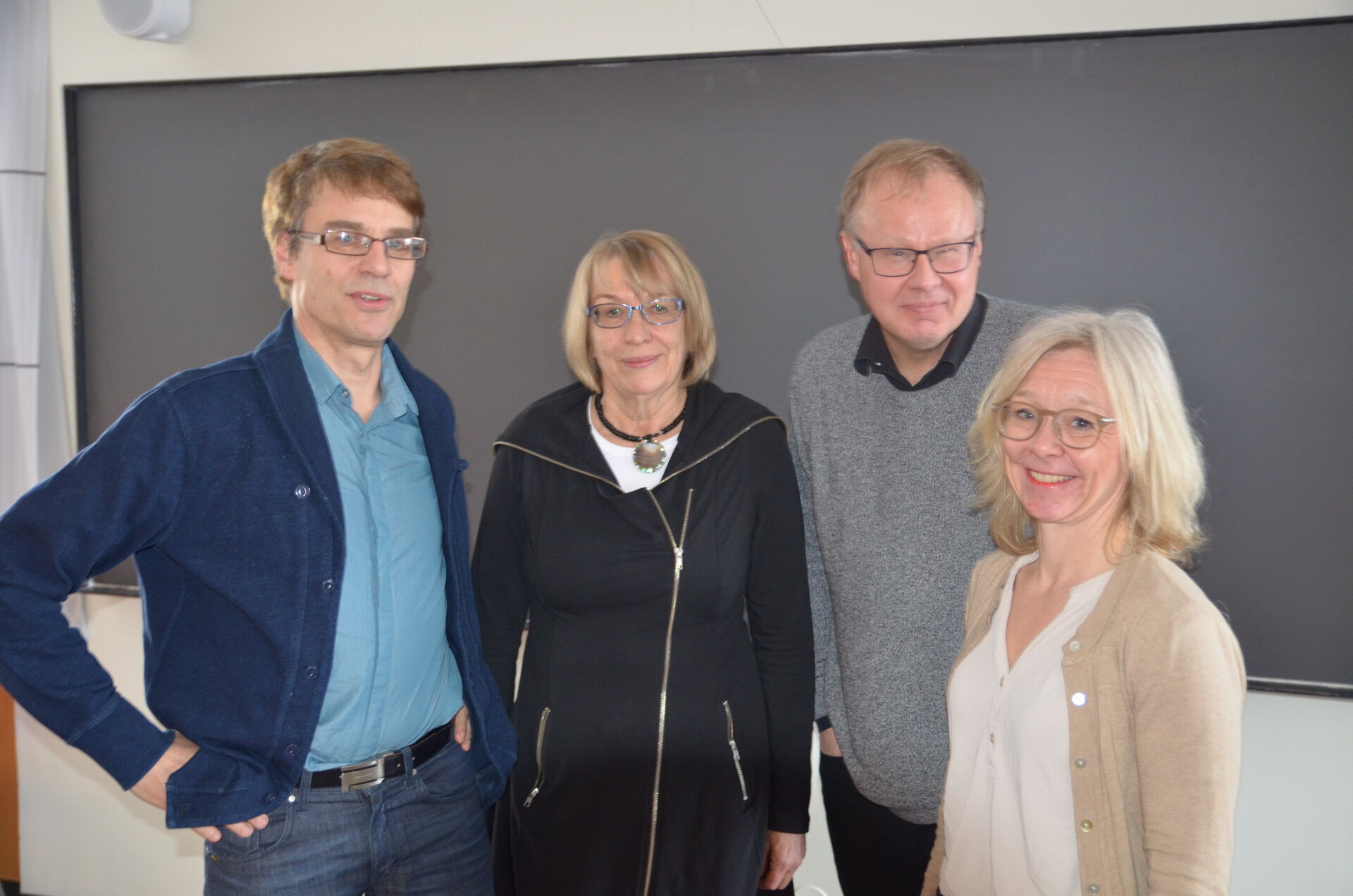 Innlederne (f.høyre): Haldro Byrkjeflot, Sissel Myklebust, Ketil Gjølme Andersen, Kristin Asdal. Foto: Frode Løvik/UiO.